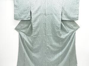 大正ロマン　変わり縞織出しお召着物